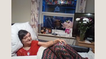 Birthday celebrations at Cheshire care home